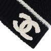 CHANEL [24K] logo decoration velvet hat, same style for men and women, couple style, black