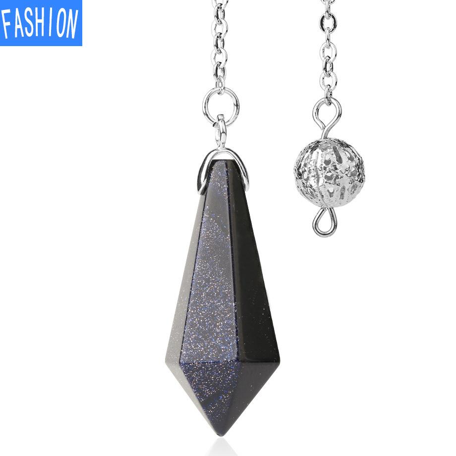 Hexagonal Smart Pendulum Pendant Natural Crystal Ornament Decoration