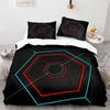 Colorful Geometric Duvet Cover Set Psychedelic Swirl Bedding Set King Queen For Kids Adults Room Microfiber Abstract Quilt Cover