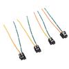 4 STÜCKE Scheinwerfer-Verkabelungsstecker DC12 bis 24V Scheinwerfer-Sockelkabelbaum für H1 Buchse