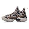 Li Ning Counterflow Monster Eye Retro Mittelhohe Basketballschuhe Herren Sneaker Leopardenmuster AGLP135-4
