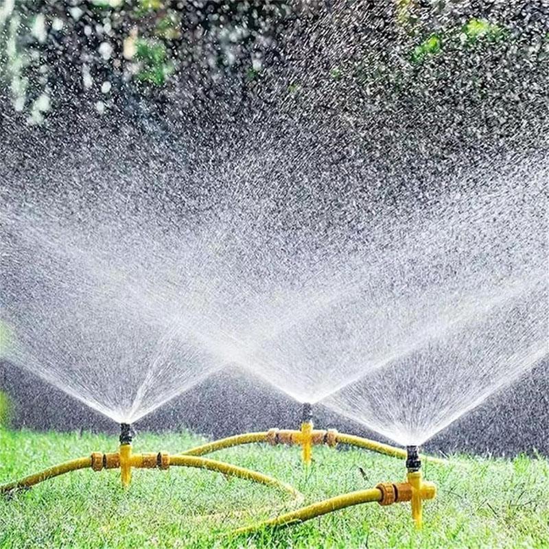 Garden Sprinkler 360° Rotation Irrigation Watering System Agriculture Ground Automatic Tube Adjustable Plug Buried Atomization