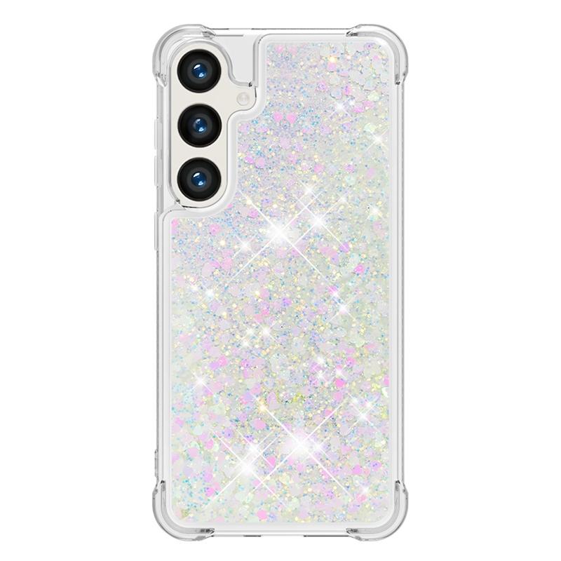 S24 Fe Case On For Funda Samsung Galaxy S24 FE Cover Glitter Dynamic Liquid Case For Samsung S 24 Ultra S24+ S24FE Cases Coque