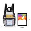 Waterproof Transparent Stadium Backpack - Large Capacity Travel, School, and Makeup Bag
