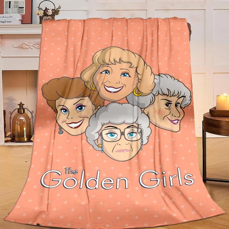 1 Stück Goldene Dame Freundschaft Flanelldecke Geschenk, Geeignet für Männer und Frauen, Weich, Ideal für Betten und Sofa, Geburtstags- oder Weihnachtsgeschenk