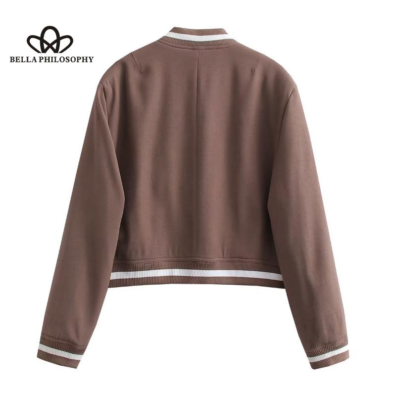 Spring New Women's Baseball Suit Jacket Stand Collar Women Fashion Casual Cool Coat for Woman