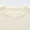 Northern Deer Gentle Cloud White Cotton Triacetate Short Sleeve Knitwear - Early Spring 2025 Temperament Texture