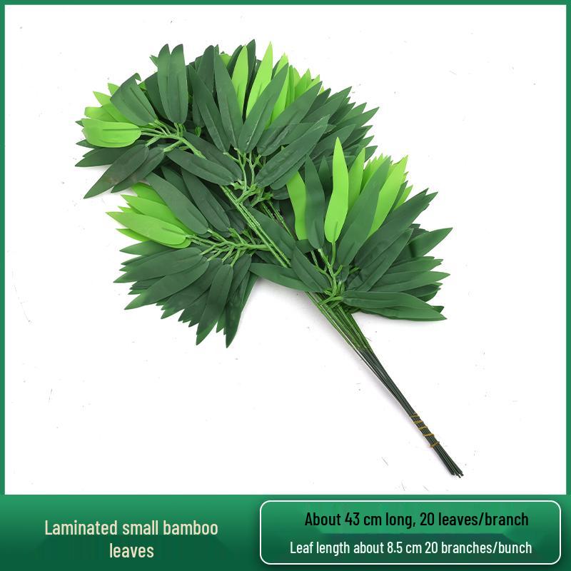 Artificial Red Maple, Ginkgo, Birch, Banyan, Elm Leaves for Landscaping