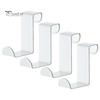 4Pcs Door Back Hooks Rustproof Anti-deform Strong Load-Bearing Coat Towel Organizer Cabinet Hanger Hooks