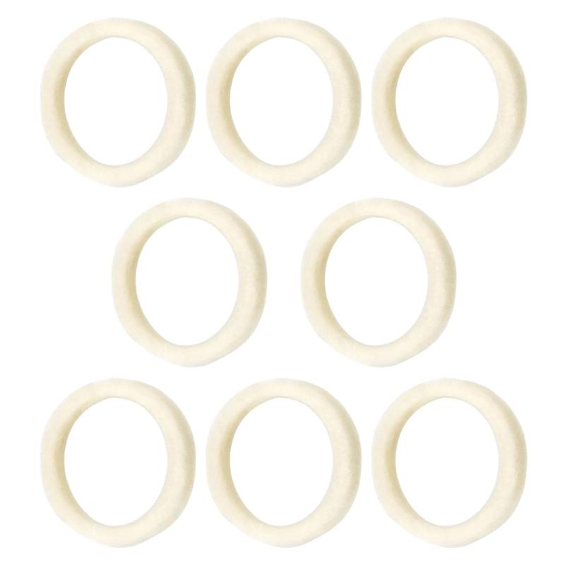 8 Pack Soft Felt Cushioning Gaskets Sealing Rings for Equipment Delivering Enhancing Durability and Quiet Operation