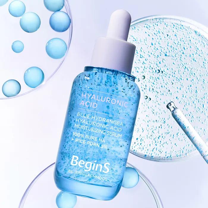 Begins by JUNG SAEM MOOL Blue Hydrangea Hyaluronic Acid Moisture Serum 30ml