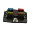 4 Way Blade Fuse Box with LED Indicator Fuse Block for Car Boat Marine Caravan 12V 24V