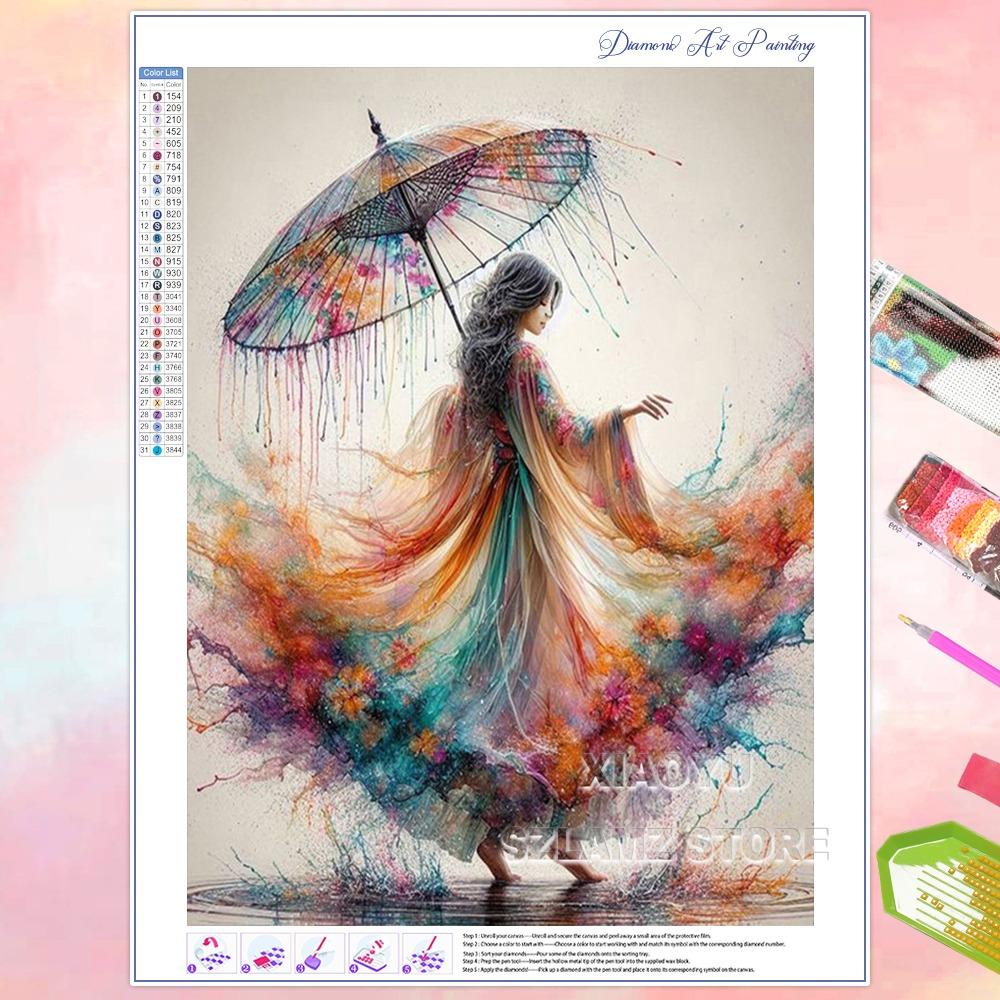5D DIY Diamond Painting Dancing Beautiful Girl Full Square/Round Diamond Mosaic Embroidery Home Decor Handmade Gifts