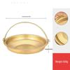 Retro Goldener Hot Pot mit breitem Rand