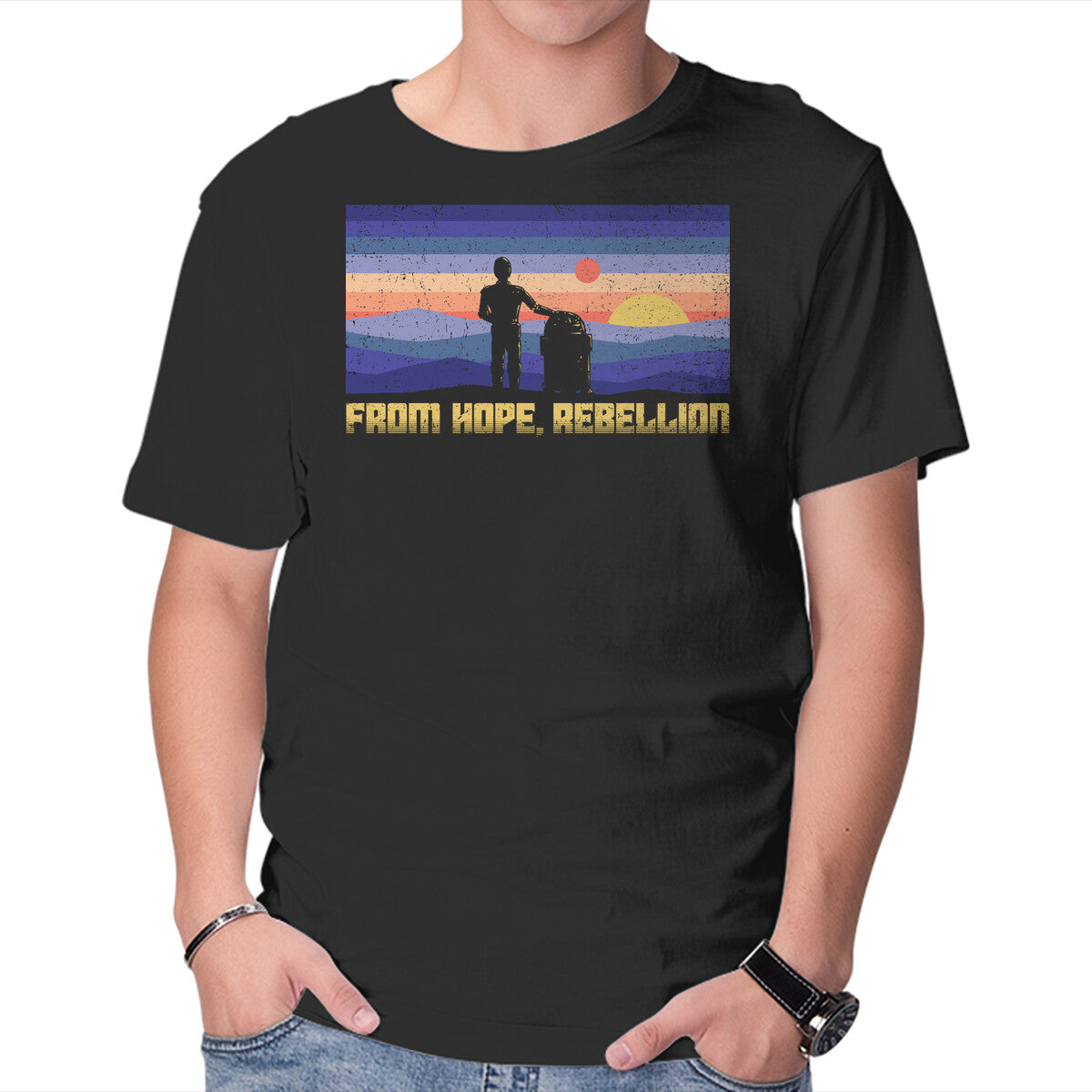 Unisex Crew Neck T-Shirt From Hope Rebellion Graphic Short Sleeve Casual Tee XS