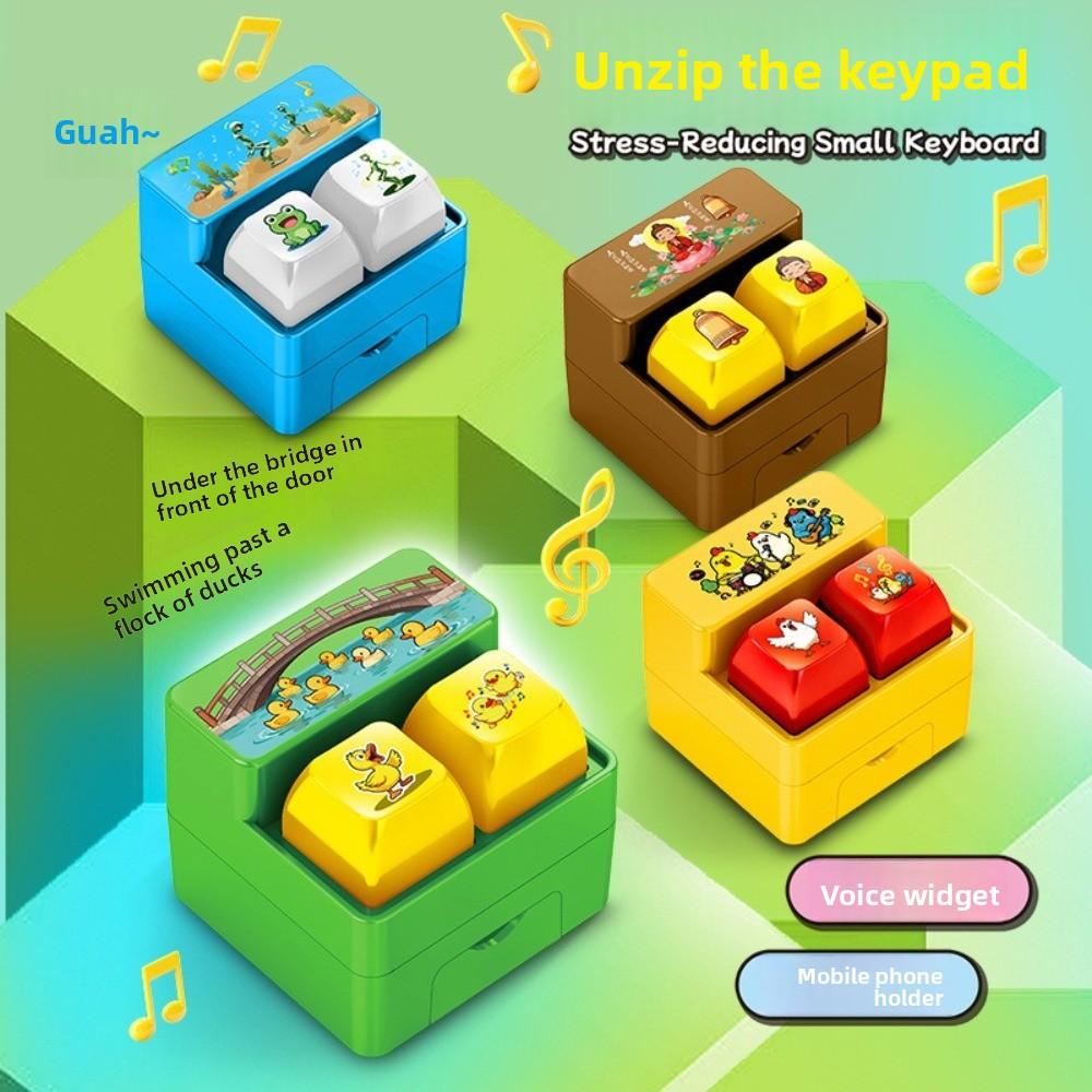 Fingertip Button Keyboard Games Keychain Plastic Phone Stand  Hanging Ornament
