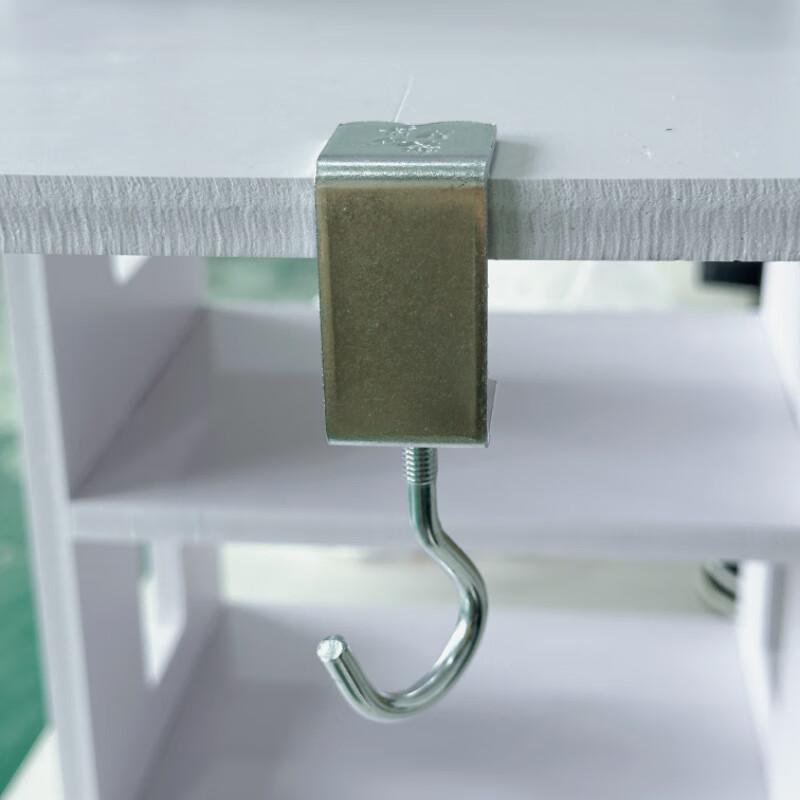 Beiyipin No-Drill Movable Desk Hooks - 4 Pack