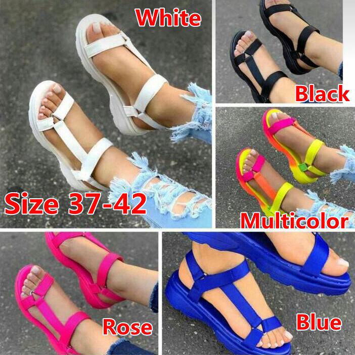 Fashion Slippers Womens Flat Sandal Flip Flops Shoe Summer Sandals Comfortable Non-Slip Shoes
