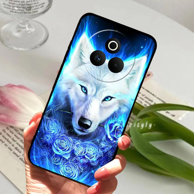 For Realme P3 Pro Case P3Pro Cartoon Lion Wolf Soft Silicone TPU Phone Cover For Oppo Realme P 3 Pro 5G Protection Fundas Cases