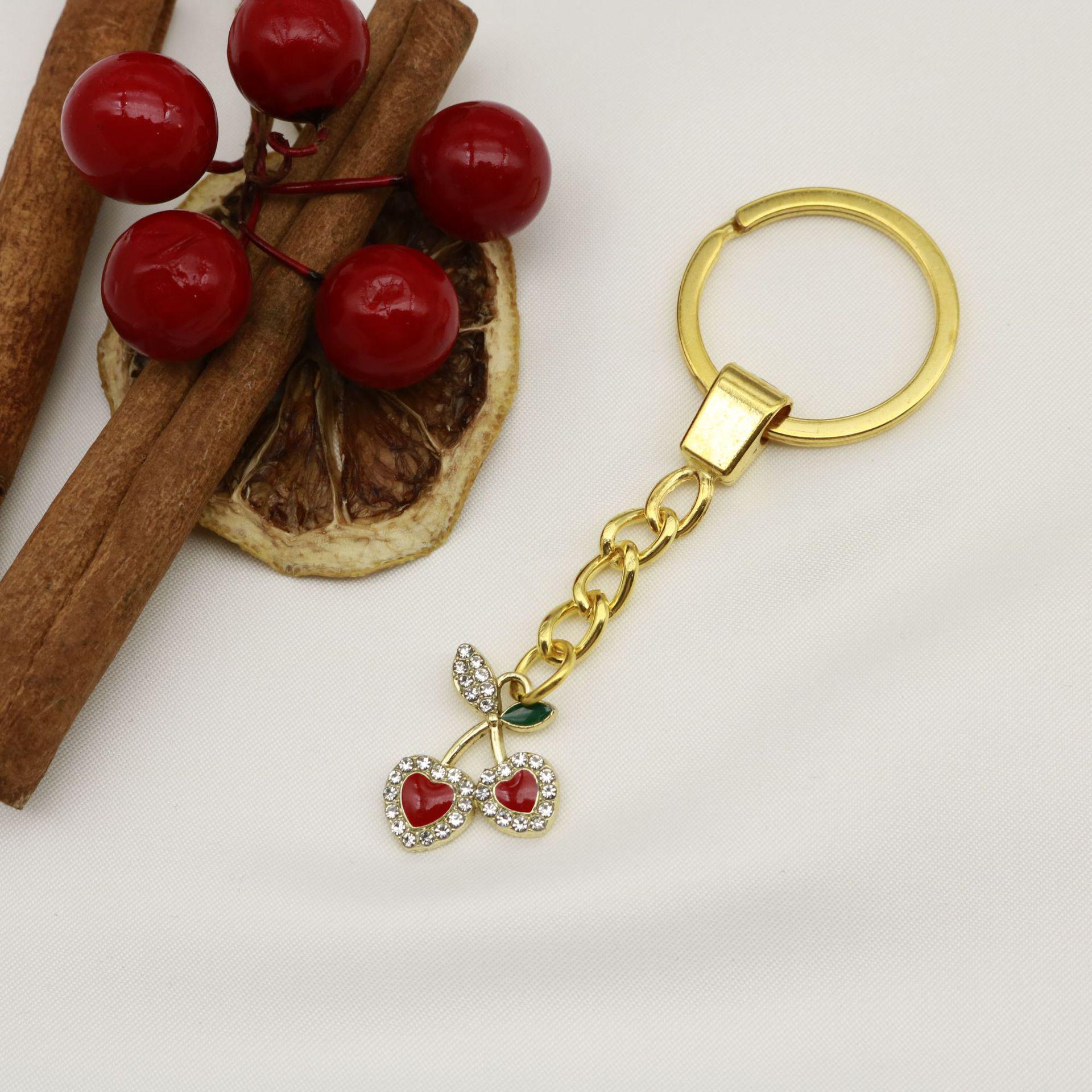 Cherry Keychain Pendant - Simple Design