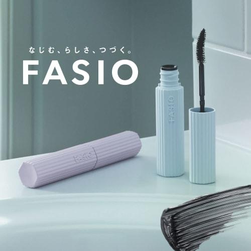 FASIO Permanent Curl Mascara Hybrid (Long) Waterproof Hot Water Off Mascara 01 Black 6g