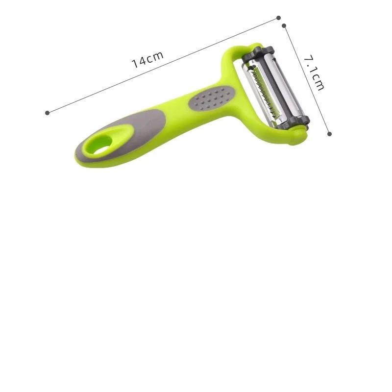3 in 1 Rotary Peeler Fruit Vegetables Cabbage Graters Salad Carrot Potato Slicer Kitchen Multifunction Grater Julienne Peeler