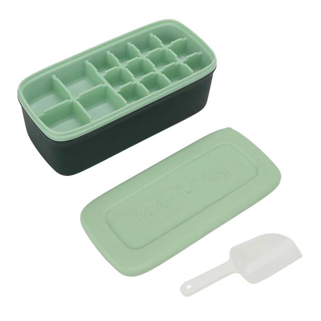 Ice Cube Tray Office Home Soft Reusable Silicone Ice Cube Mold Large Capacity Ice Maker With Lid Ice