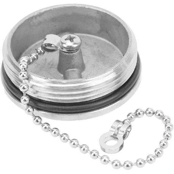 KUIDAMOS Boat Fuel Cap, Marine Gas Polished Stainless Steel Beautiful for Trucks for Caravans(50MM)