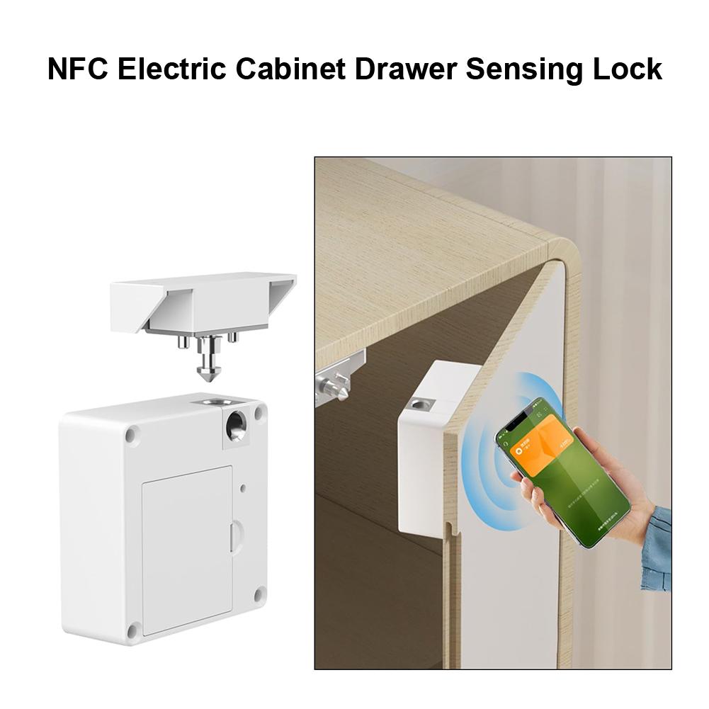 Cabinet Security Lock Invisible Electronic Lock Home Security Advanced Unlocking Method Easy Integration For Furniture