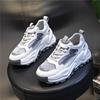 Genuine leather women's shoes 2025 new summer leisure sports breathable dad shoes women's thick-soled versatile shallow single shoes children