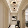 Modern Indoor Ceiling Light AC110v 220v Nordic Crystal Ceiling Lamps Aisle Staircase Ceiling Decoration Lamp E27 Surface Light
