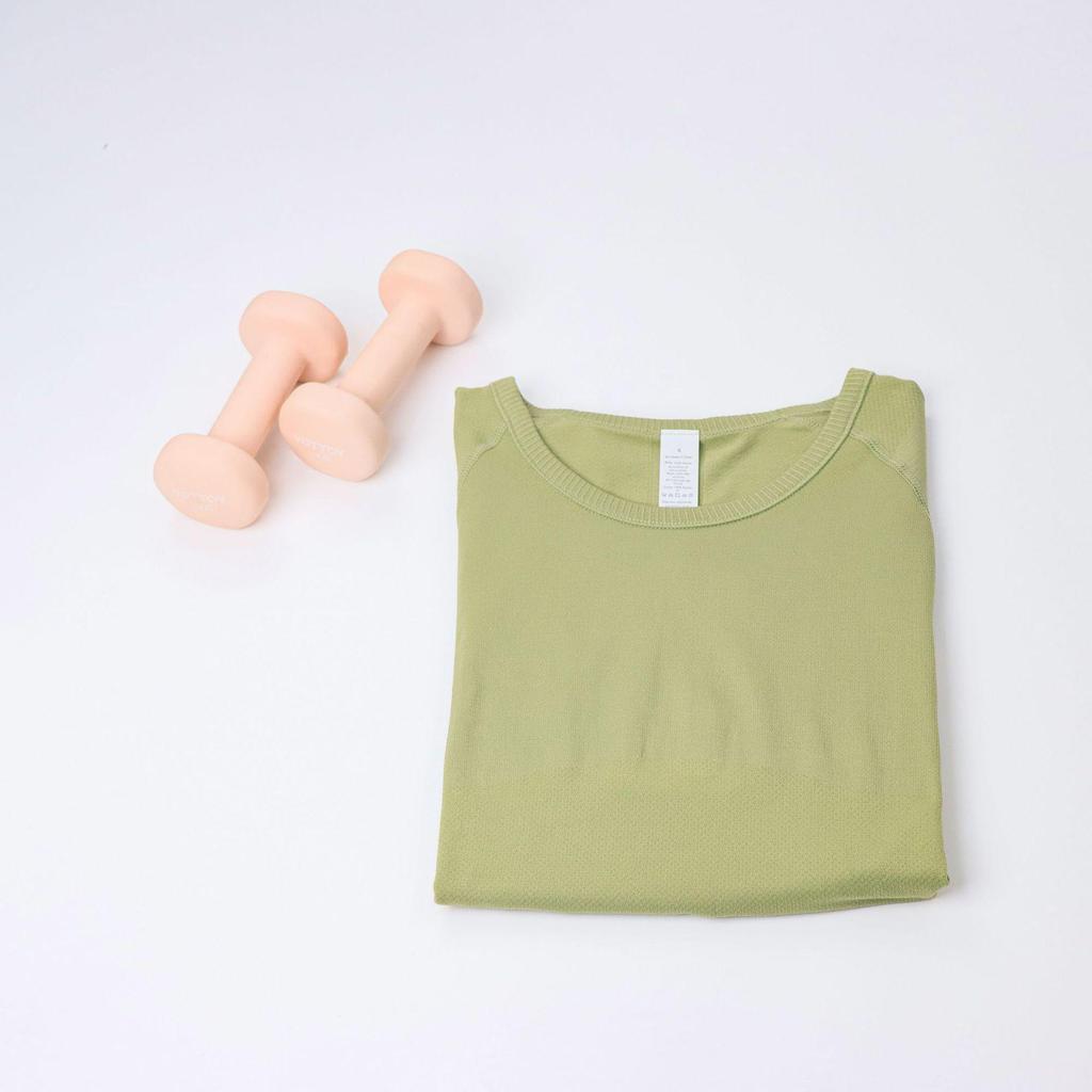 In Stock: Women's LU3.0 Short Sleeve Round Neck Yoga & Running Slim Fit T-Shirt