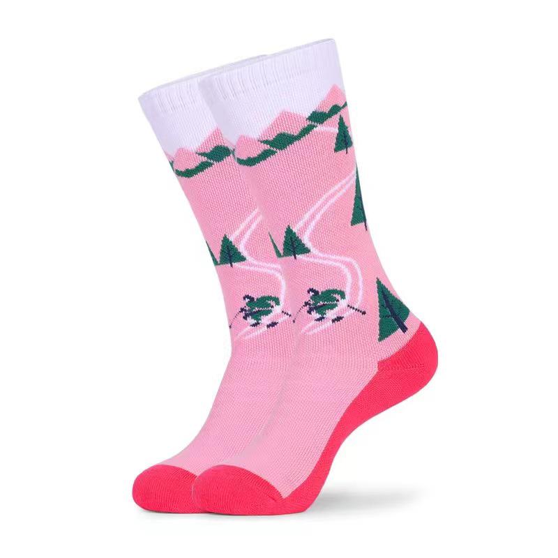 Unisex Quick-Dry Wool Ski Socks for Children and Adults - Warm, Long, and Ideal for Outdoor Sports