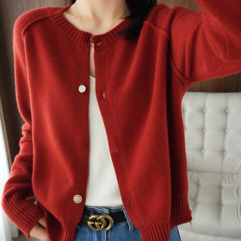 Damen Strickjacke Frühling 2024: Langarmjacke, heiß verkaufter Pullover für Frühling/Herbst