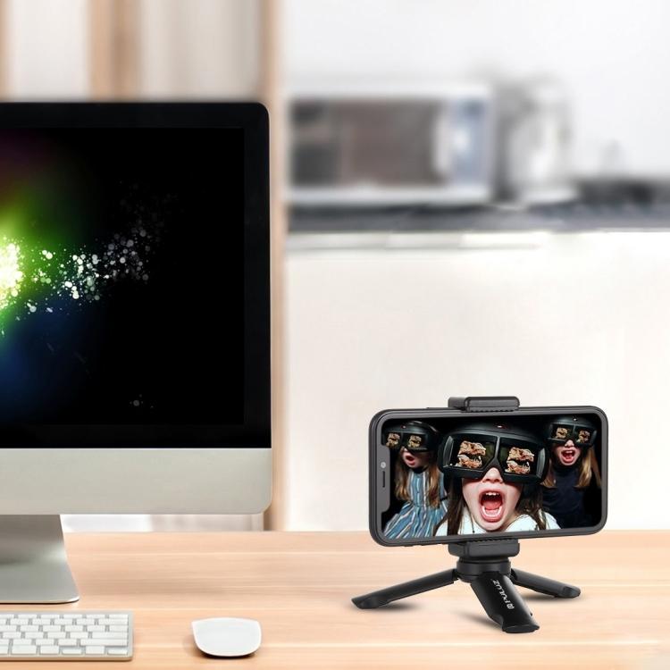 PULUZ Mini plastikowy statyw + uniwersalny uchwyt na telefon, do iPhone'a, Galaxy, Huawei, Xiaomi, Sony, HTC, Google i innych smartfonów
