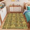 Tribal Tiki Mask Pattern Rug Design Patterned carpet, suitable as a non slip play mat for the living room and bedroom sofa