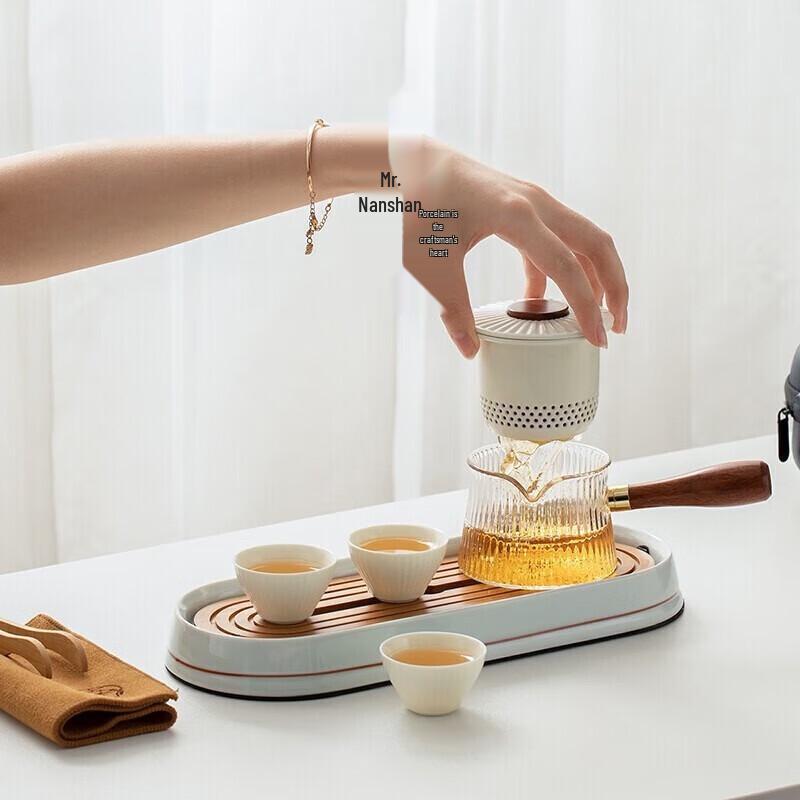 Portable Ceramic Kung Fu Travel Tea Set