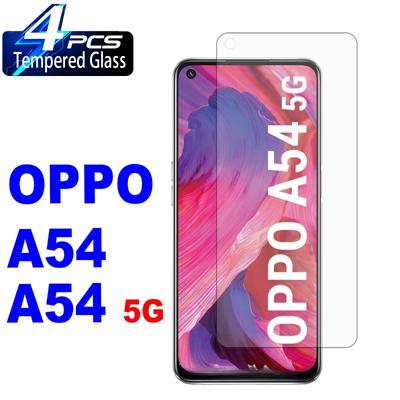 4 STÜCKE Für OPPO A54 5G 4G Gehärtetes Glas Displayschutzfolie