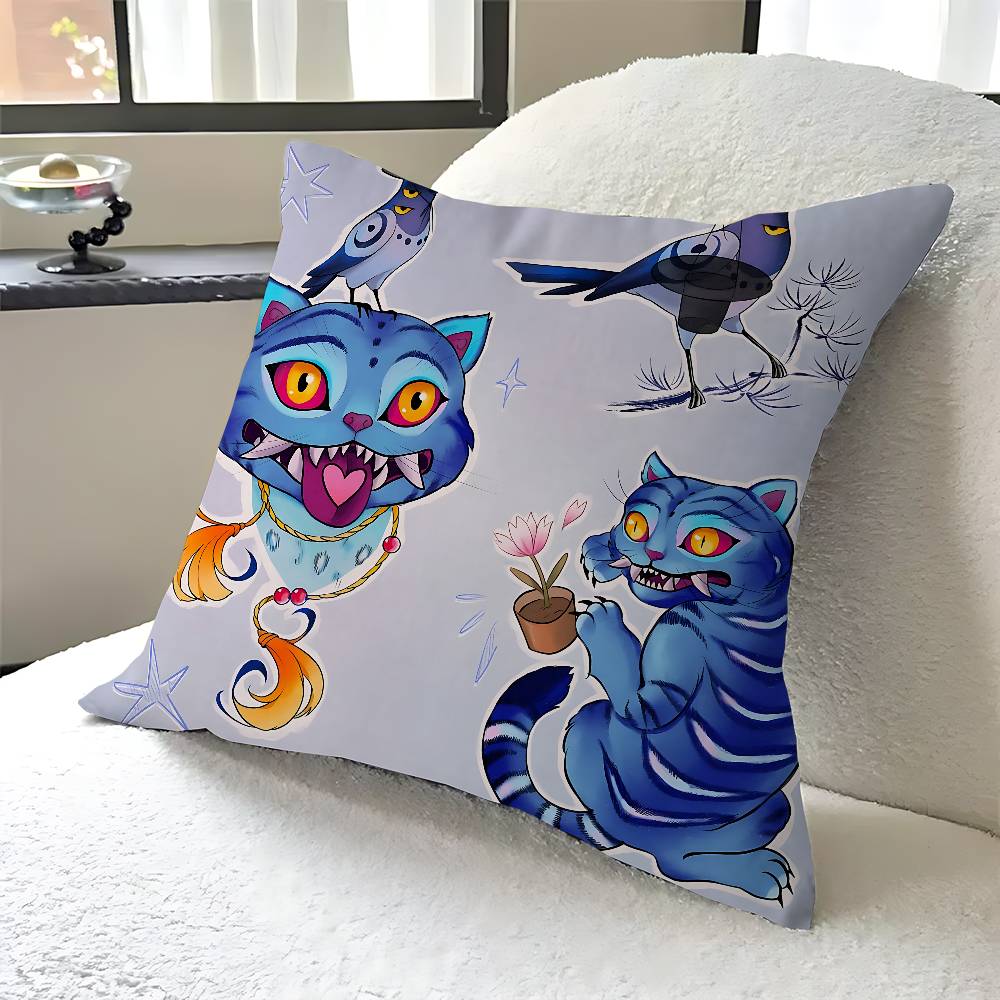 

KPop Demon Hunters Tiger Pillowcases Home Bedding Decorative Pillow Cover Wedding Super Soft Pillow Case 12x12Inch