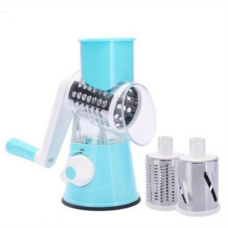 1 Set Super Efficient 3-in-1 Cheese Grater & Vegetable Slicer - Manual Food Processor for Effortless Kitchen Prep