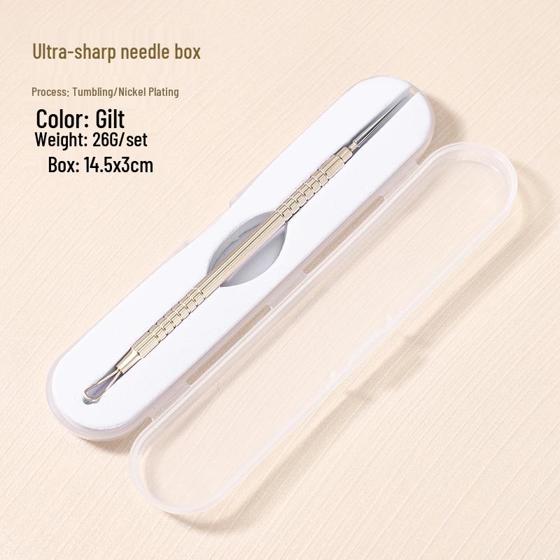 Stainless Steel Blackhead Remover Tool Set: Clips and Needles for Acne and Pimple Care