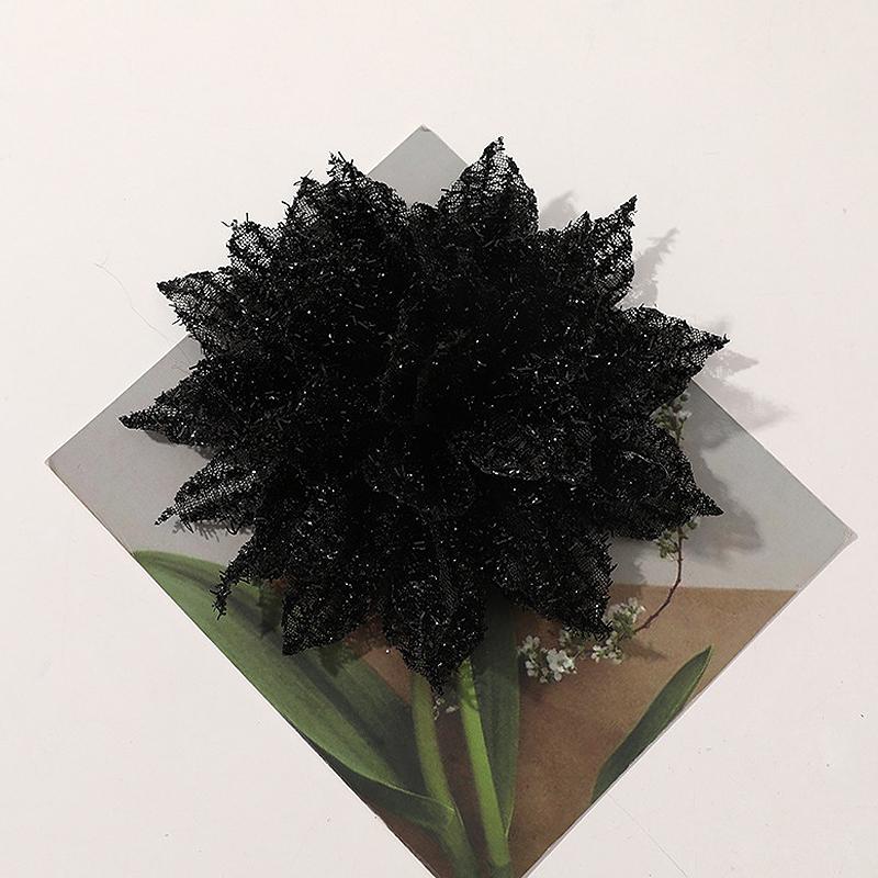 

Рожева сітчаста шпилька з китицями, квіткова прикраса для голови, перебільшена шпилька