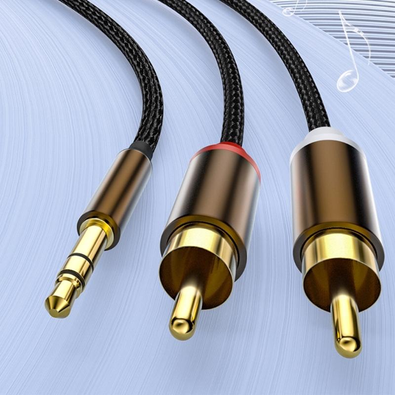 Zwei-Kanal Audio Splitterkabel zu Links Rechts Anschlüssen für Klare Soundausgabe