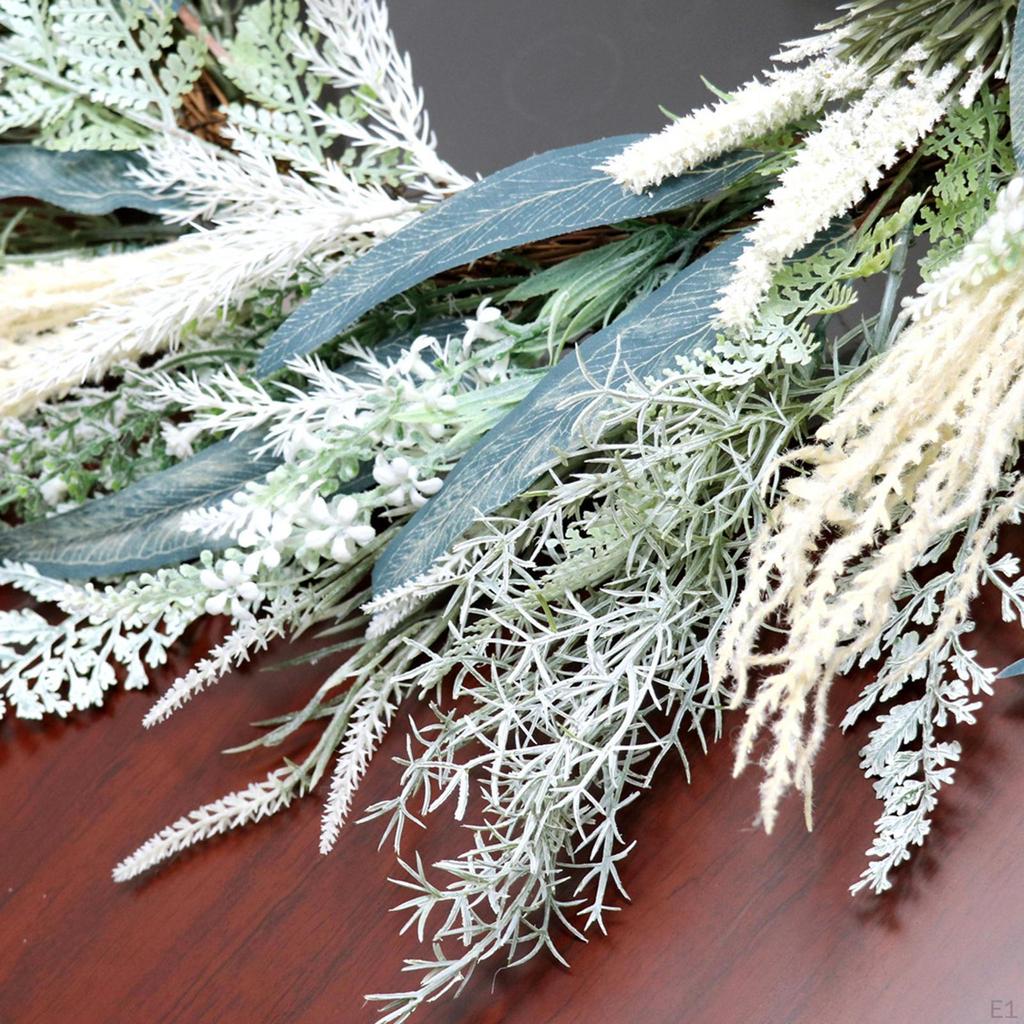 Simulated Leaf Lavender Wreath Front Door Decor Creative 55 cm Spring Flower