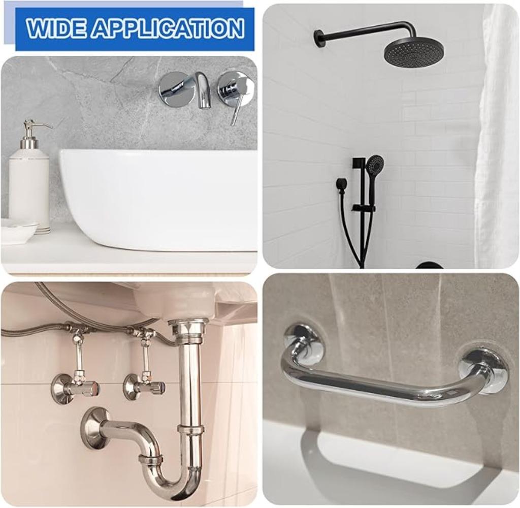 Copertura Decorativa Rubinetto 1/2"3/4" Acciaio Inossidabile Connettore Tubo Acqua Rialza Pannello Valvola Doccia Cucina Accessori Rubinetto