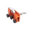 Orange Hand Cranked Chainsaw Sharpener 30 degrees  Portable Manual Chainsaw Chain Sharpening Jig Tool