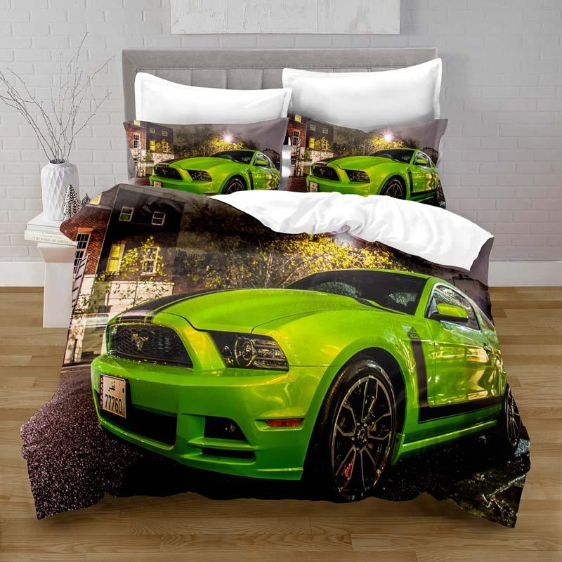 Kemila 3D Bedding Set with Pillowcase Hao Auto Twin Full King Size Double Bed Bedding Digital Printing