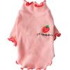 Cute Strawberry Bottoming Shirt Spring and Summer Thin Lace Breathable Puppy Solid Color Sweater Kitten