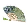 Classical Folding Fan 1pc Bamboo Silk Colorful Shank Chinese Japanese Dance Fan for Wedding Stage Show