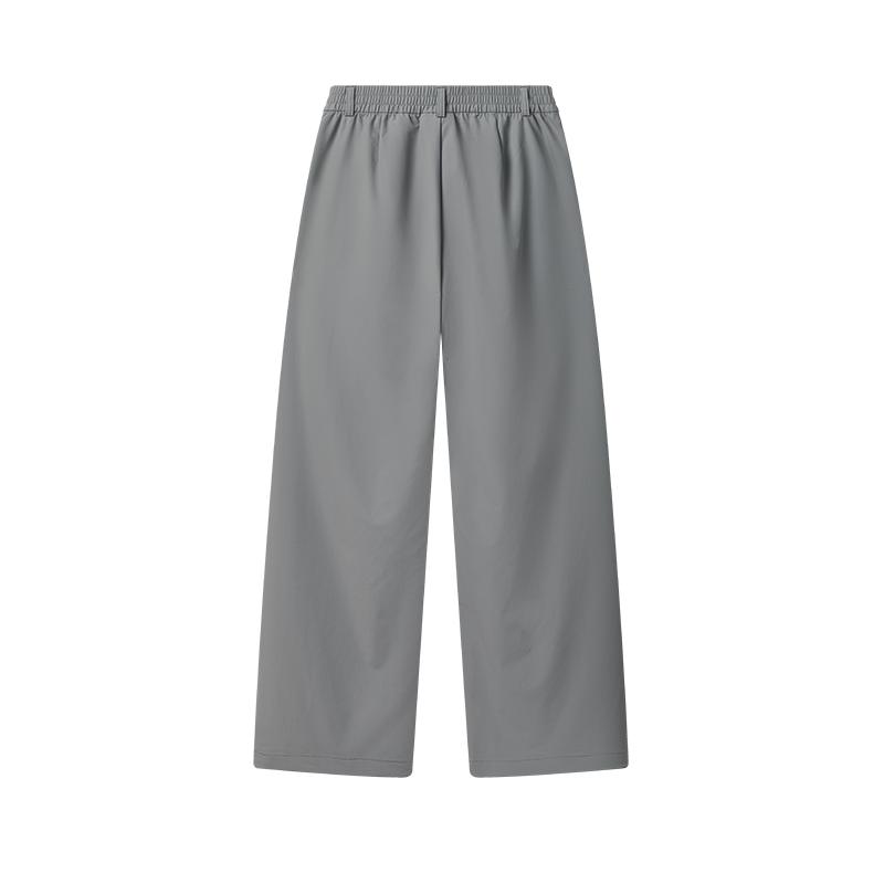 Fila Original Fashion Simple Personality Retro Sports Casual Versatile Comfortable Straight Leg Woven Pants Women Bottoms Cloud-Gray F11W539803FDY